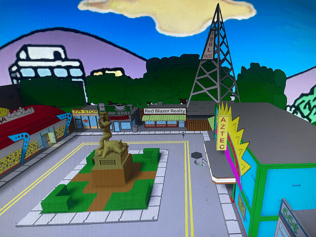 ttt_simpsons_b2 top of the statue spot